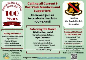 Hamilton Old Boys and Girls - 100 years Celebration