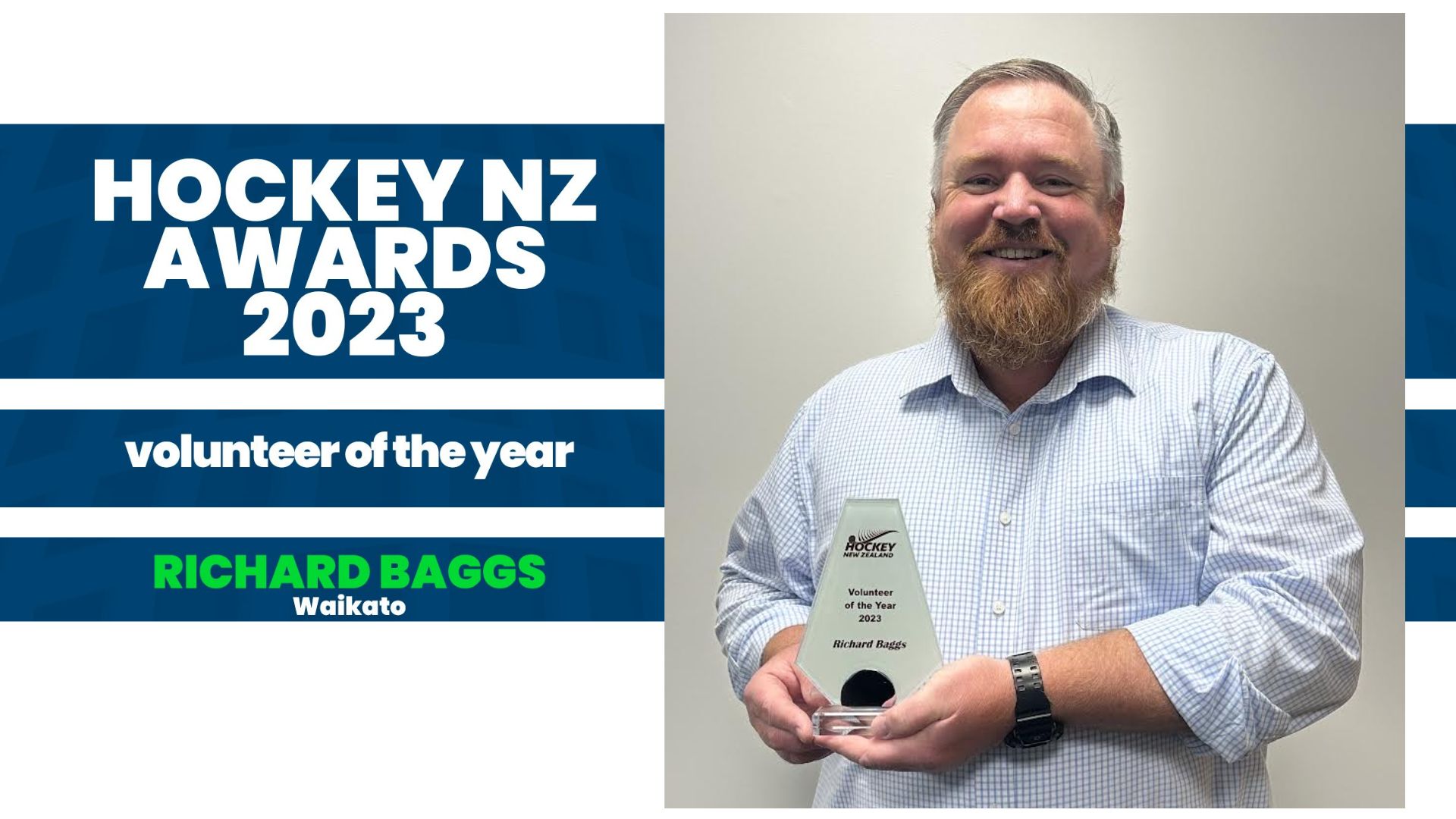 Richard Baggs – Volunteer of the year - Hockey NZ Awards 2023