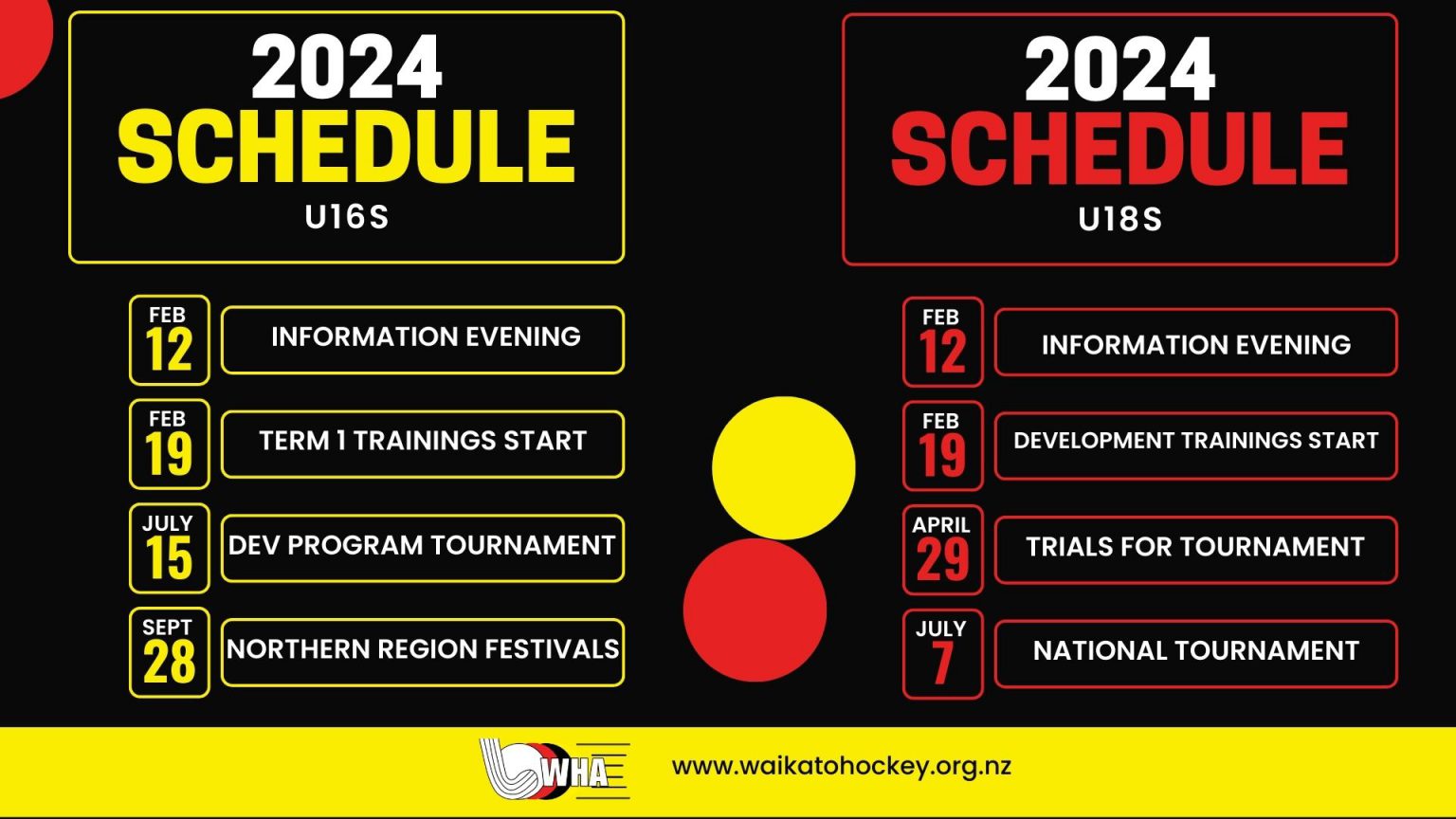 u16 & u18 2024 Waikato Hockey Association